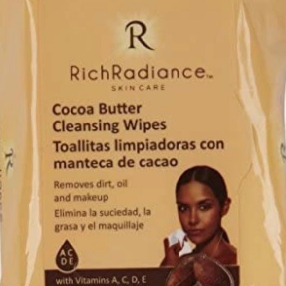 RICH RADIANCE 3pk Cocoa Butter Cleasing Wipes - Picture 2 of 6